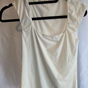 White House Black Market Cream Tank Top